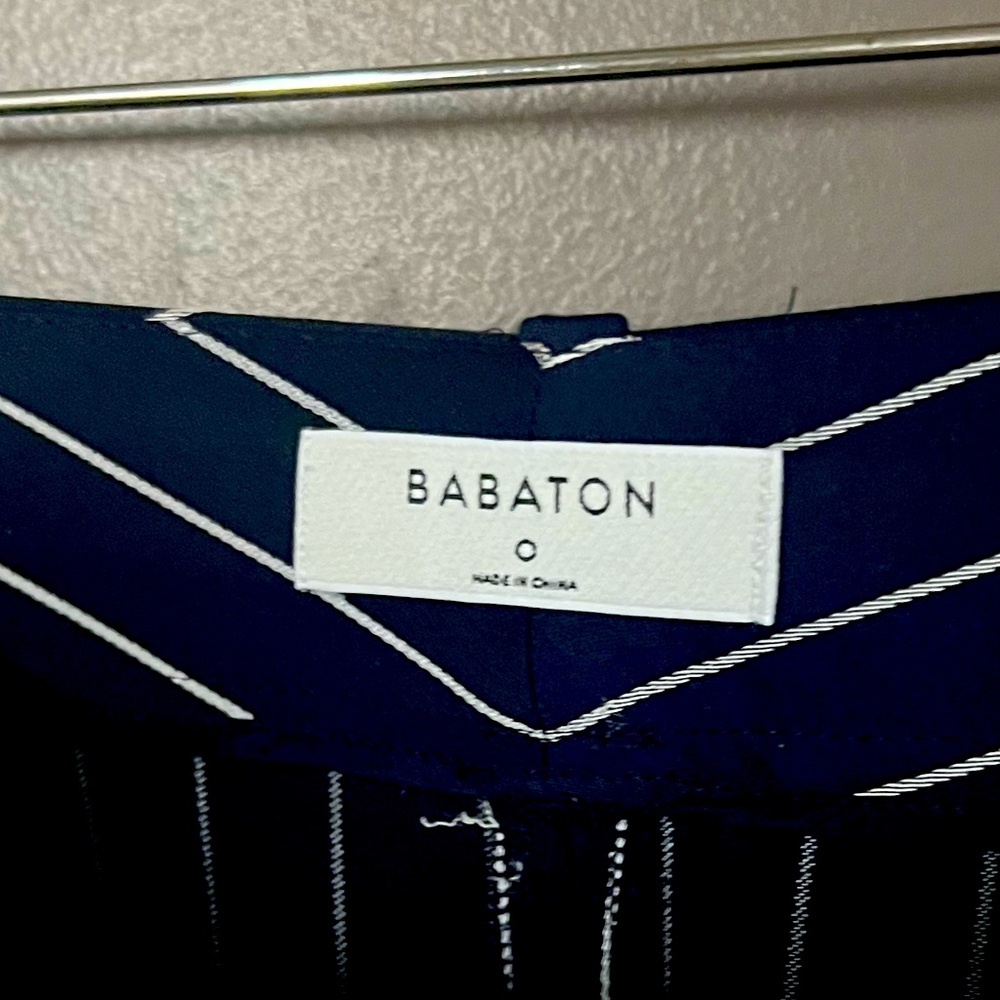 Babaton Modesto pants.  navy pinstripe Beautifully tailored